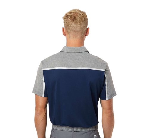 Adidas "Golfy" Colorblocked Polo - Blue